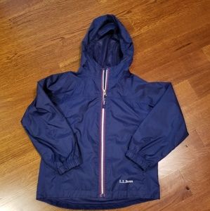 LL Bean boys raincoat with hood Sz. 8